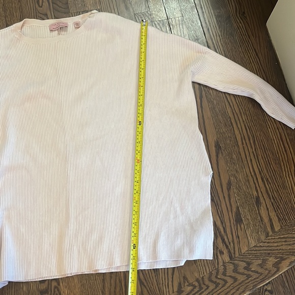 Ted Baker Oversized Knit Top in Light Pink - Picture 3 of 8